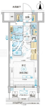 エスタート品川南大井 708 間取り図