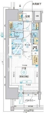 エスタート品川南大井 701 間取り図