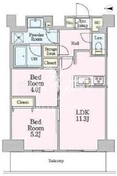 リビオメゾン南砂町 1409 間取り図