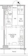 プラウドフラット渋谷富ヶ谷 303 間取り図