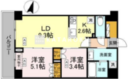 ロイジェント西新井 505 間取り図