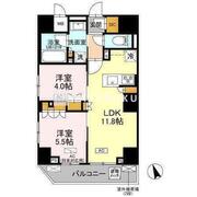 リーラ品川戸越 1202 間取り図