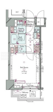 コンシェリア町屋 504 間取り図
