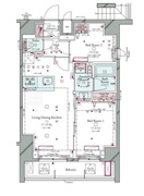 コンシェリア町屋 801 間取り図