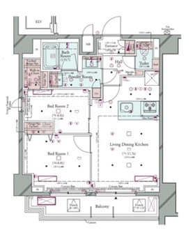 コンシェリア町屋 1102 間取り図