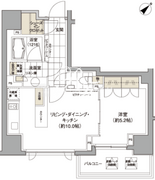 パークハビオ渋谷 1212 間取り図