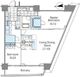 コンフォリア新宿イーストサイドタワー 2510 間取り図