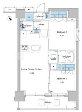 ルフォンプログレ志村坂上 206 間取り図