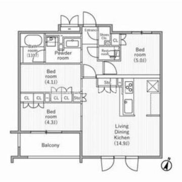 nido桜丘 311 間取り図