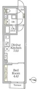Ａｇｌａｉａ新宿西落合 104 間取り図