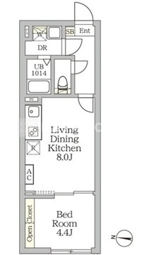 Ａｇｌａｉａ新宿西落合 203 間取り図