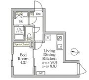Ａｇｌａｉａ新宿西落合 305 間取り図