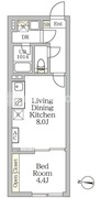 Ａｇｌａｉａ新宿西落合 402 間取り図