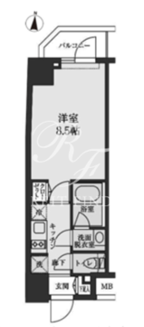 エスレジデンス清澄白河 303 間取り図