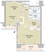 プライムアーバン東中野コート 810 間取り図
