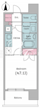 レジディア文京本郷 404 間取り図