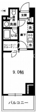 レジディア杉並方南町 305 間取り図