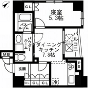 レジディア文京千石2 1303 間取り図