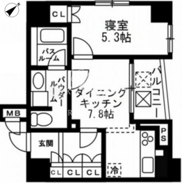 レジディア文京千石2 1303 間取り図