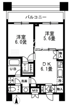 レジディア錦糸町 1105 間取り図
