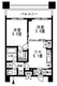 レジディア錦糸町 1105 間取り図