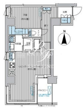 ロディア日本橋茅場町 801 間取り図