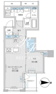 ロディア日本橋茅場町 505 間取り図