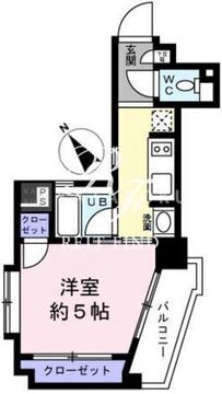 レジディア恵比寿3 405 間取り図