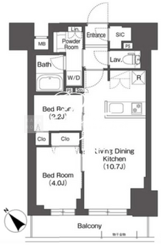 ＢｌｕＲｏｃｋ後楽園 1305 間取り図