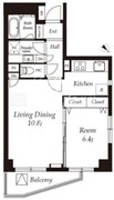 カスタリア目黒 501 間取り図