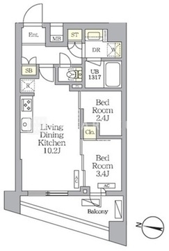NOGATA RESIDENCE 101 間取り図