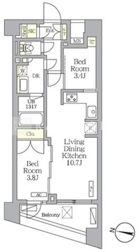 NOGATA RESIDENCE 302 間取り図
