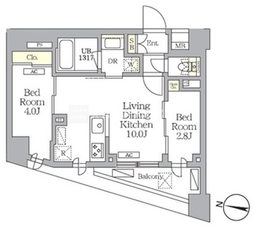 NOGATA RESIDENCE 305 間取り図
