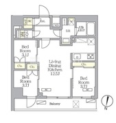 NOGATA RESIDENCE 307 間取り図