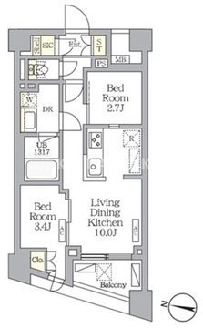 NOGATA RESIDENCE 503 間取り図