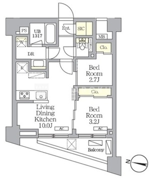 NOGATA RESIDENCE 504 間取り図