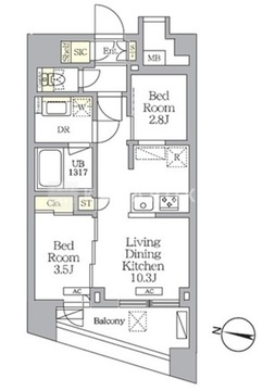 NOGATA RESIDENCE 702 間取り図