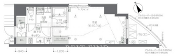 ズーム新宿夏目坂 604 間取り図