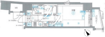 ズーム恵比寿 203 間取り図
