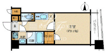 ズーム渋谷富ヶ谷 603 間取り図