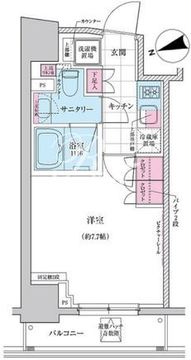ステラメゾン三軒茶屋 404 間取り図