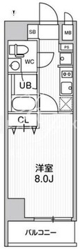 レオーネ南千住2 205 間取り図