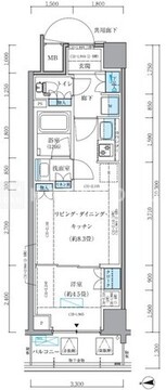 パークアクシス品川シーサイド 102 間取り図