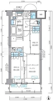 パークアクシス品川シーサイド 107 間取り図