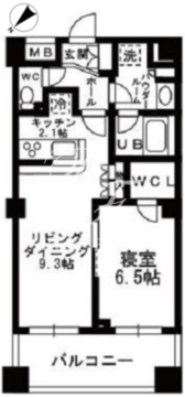 シャンピアグランデ深沢 318 間取り図