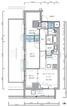 パークアクシス品川シーサイド 401 間取り図