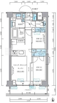 パークアクシス品川シーサイド 502 間取り図
