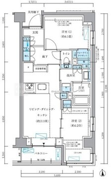 パークアクシス品川シーサイド 509 間取り図