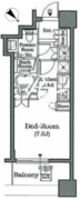 ホライズンプレイス赤坂 1206 間取り図