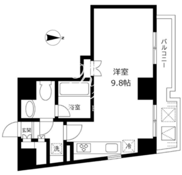 アーバンパーク麻布十番 505 間取り図
